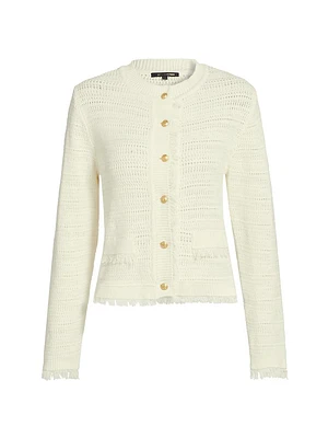 Taza Linen-Cotton Cardigan