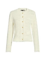 Taza Linen-Cotton Cardigan