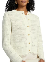 Taza Linen-Cotton Cardigan