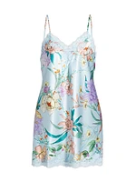 Josie Floral Stretch Satin Chemise