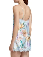 Josie Floral Stretch Satin Chemise