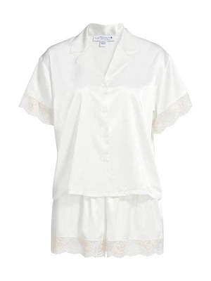 Janelle Satin Lace Short Pajamas