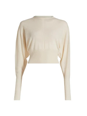 Virgin Wool Crop Sweater