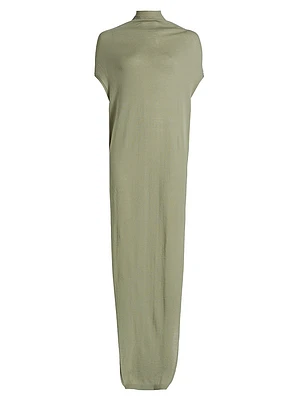 Crater Wool Maxi Dress