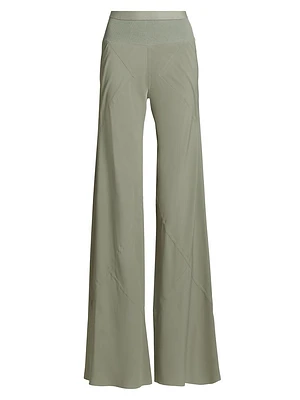 Bias Straight Mid-Rise Pants