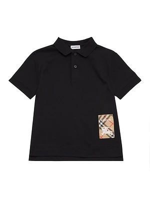 Little Boy's & Check EKD Polo Shirt