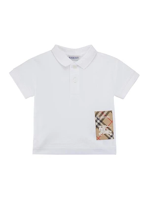 Little Boy's & EKD Check Patch Polo Shirt