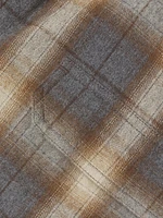 Plaid Cotton Sleeveless Shirt