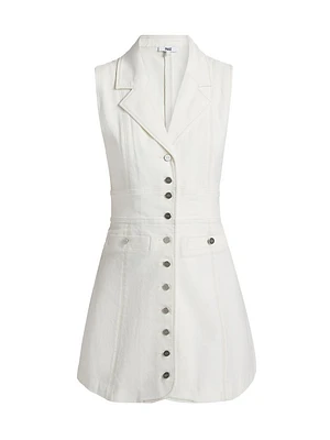 Vida Stretch-Denim Sleeveless Dress