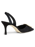 Gibsli Mone 70MM Embellished Suede Pumps