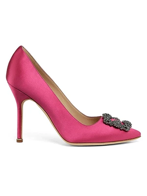 Hangisi 105MM Embellished Satin Pumps