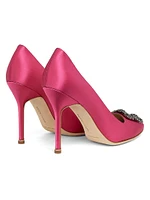 Hangisi 105MM Embellished Satin Pumps