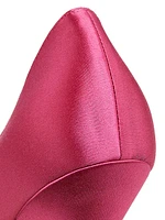Hangisi 105MM Embellished Satin Pumps