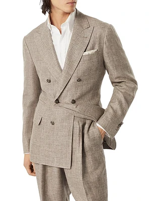 Diagonal One and a Half Breasted Deconstructed Blazer