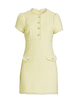 Marcina Tweed Minidress