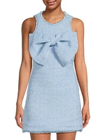 Lucas Tweed Bow Minidress