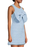 Lucas Tweed Bow Minidress