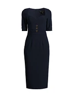Kerry Crêpe Sheath Dress