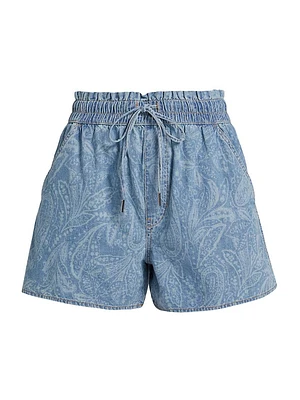 Wilder Paisley Drawstring Shorts