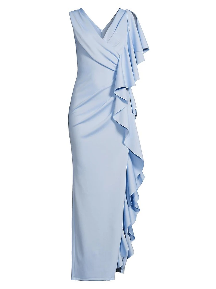 Eve Morwen Ruffled Sleeveless Gown