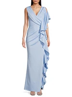 Eve Morwen Ruffled Sleeveless Gown