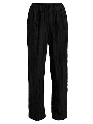 Soler Silk-Cotton Drawstring Pants