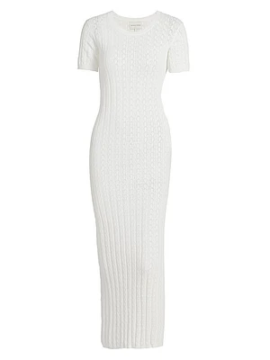 Aruba Rib-Lace Knit Dress