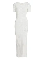 Aruba Rib-Lace Knit Dress