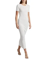 Aruba Rib-Lace Knit Dress