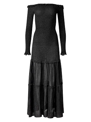 Polly Shimmery Knit Maxi Dress