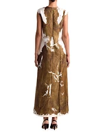 Cherie Printed Silk Maxi Dress