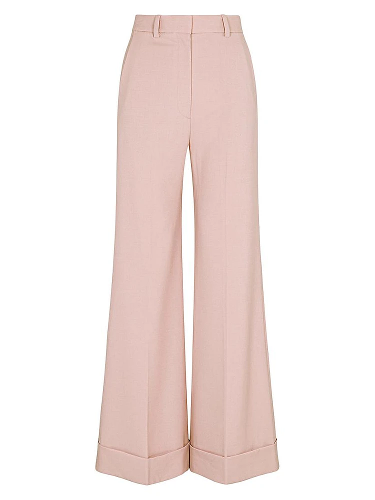 Calvary Twill Wide-Leg Trousers