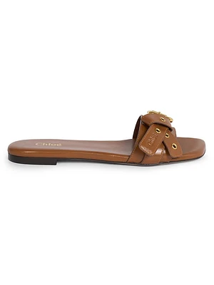 Mae Leather Slide Sandals