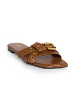 Mae Leather Slide Sandals