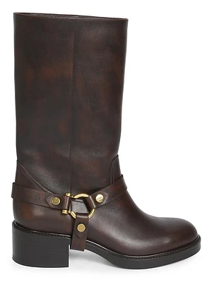 Dakota Leather Tall Shaft Boots