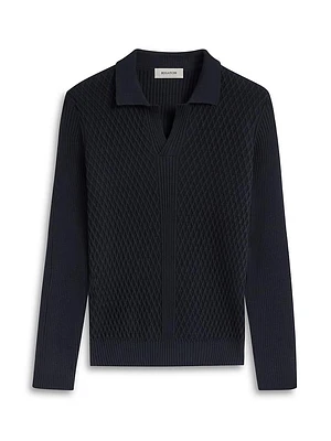 Merino Wool Textured Knit Sweater
