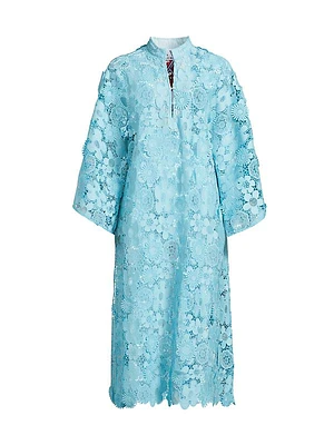 Mod Floral Lace Caftan