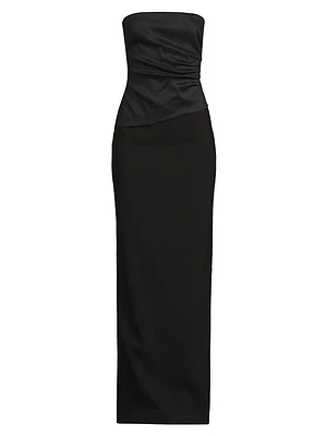 Evie Strapless Column Gown