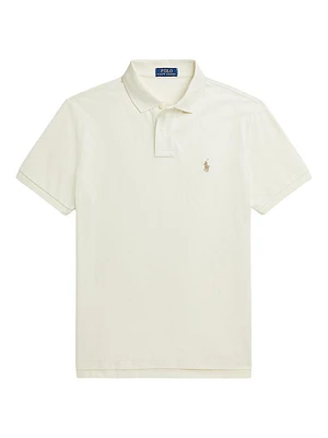 Slim-Fit Mesh Polo Shirt