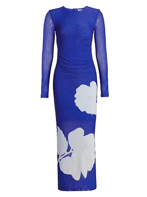Ezili Floral Mesh Maxi Dress