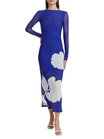 Ezili Floral Mesh Maxi Dress