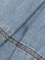Tieneck Denim Minidress