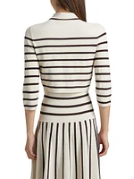 Illuminate Striped Polo Top