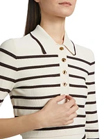 Illuminate Striped Polo Top