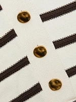 Illuminate Striped Polo Top