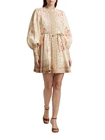 Illuminate Floral Button-Front Minidress
