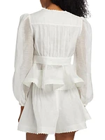 Dawning V-Neck Beaded Blouse