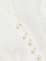 Dawning V-Neck Beaded Blouse