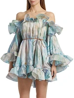 Illuminate Flounce Minidress