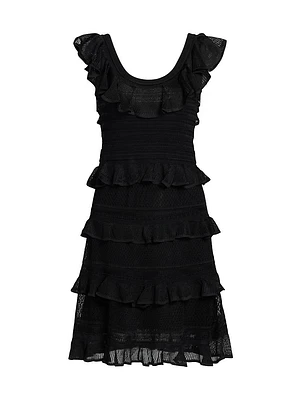 Illuminate Lace Frill Minidress